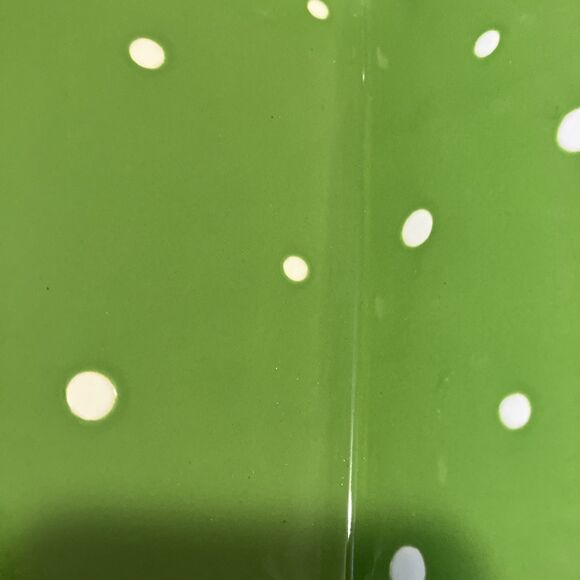 Temp-Tations Green Square Baker Polka Dot Yellow 8" - Picture 12 of 16